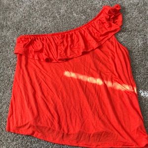 Off the shoulder old navy orange tank top!